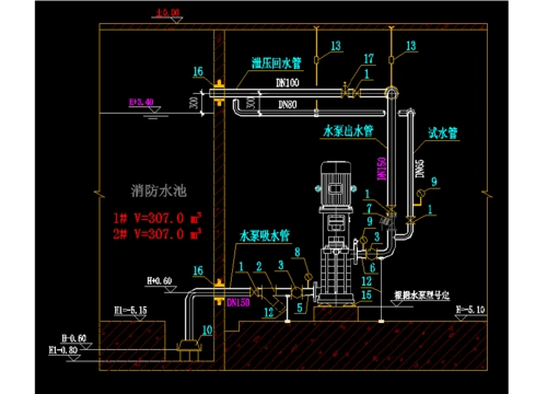 立式消防水泵安装图文说明