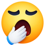 下载07打呵欠的脸的emoji表情大图