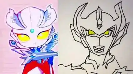 奥特曼简笔画,赛罗简笔画