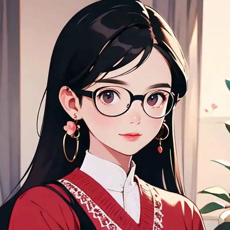 92 戴眼镜的女生头像来啦!