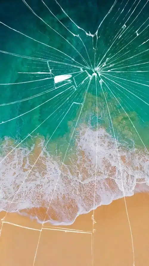 特效创意手机碎屏壁纸_碎屏屏保高清手机壁纸-上犹电脑信息网