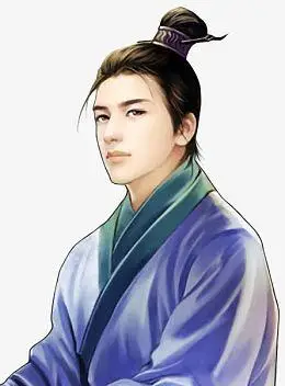 png游戏立绘古装忧郁男子pngpng蓝衣帅气古装男子pngpng游戏原画古装