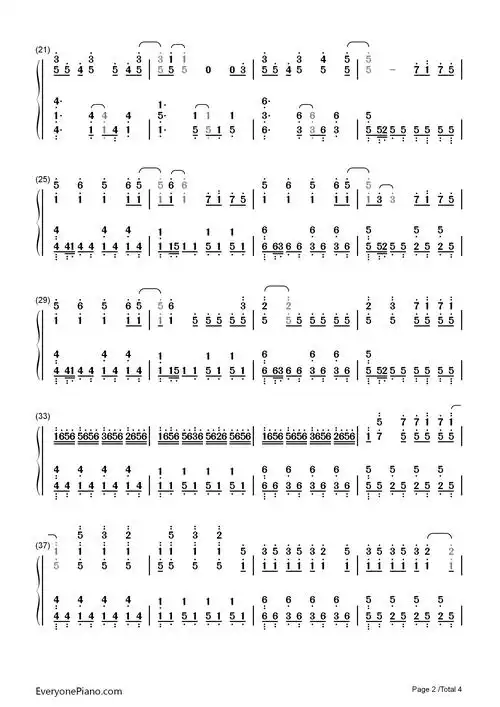 eight-iu ft suga双手简谱预览2