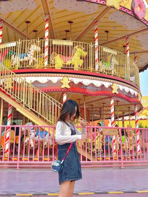 过山车90和蛋糕秋千019969♀15要不是天黑风大我能一直玩到