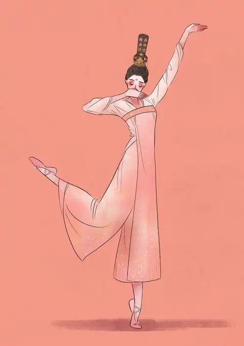 原创插画| 舞蹈姑娘 - apple丁 - 原创作品 - 视觉中国(爱视觉)