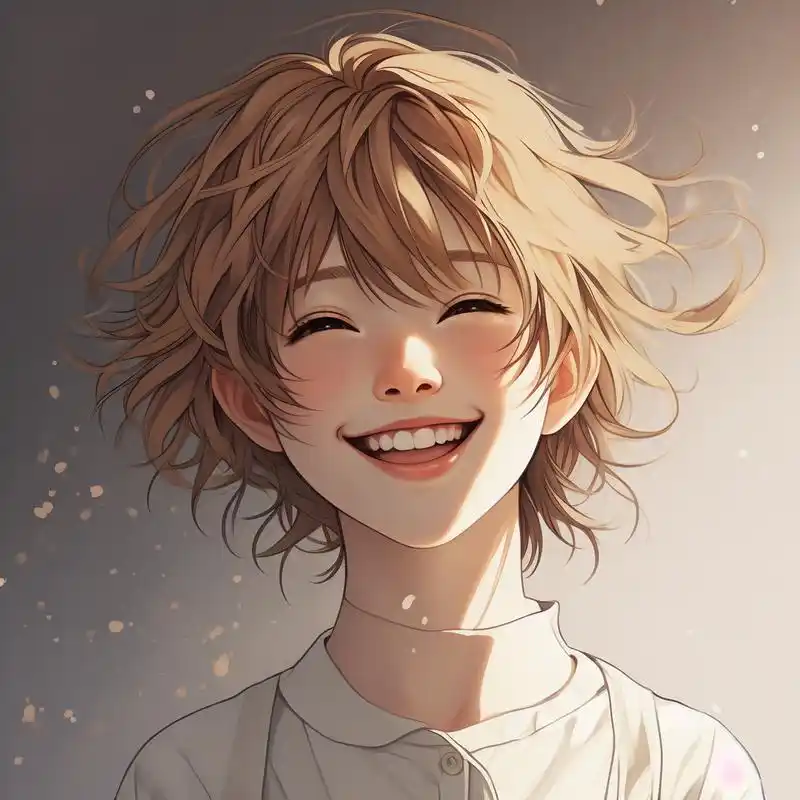 开心治愈系简单头像😊笑容满面,温暖人心