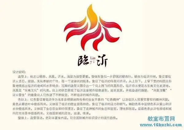 城市标志设计图案与寓意说明:临沂
