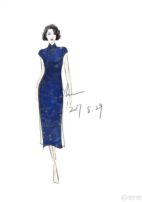 旗袍设计稿-服装设计细分领域-男女童 - 穿针引线服装论坛