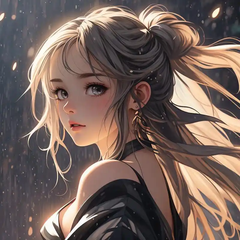 动漫长发女生头像93飘逸又梦幻