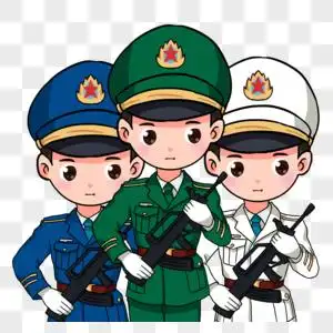 三军仪仗队军人图片