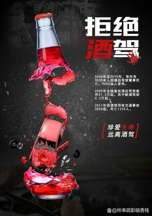 公益海报|《拒绝酒驾》