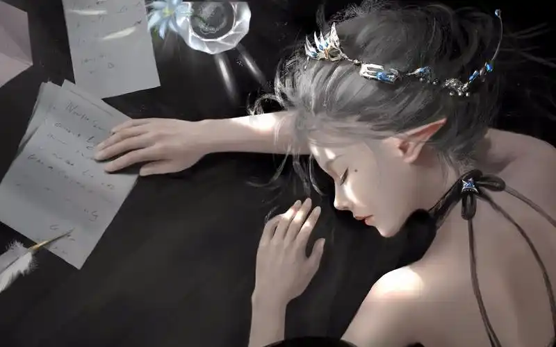 板绘自学临摹wlop风铃公主