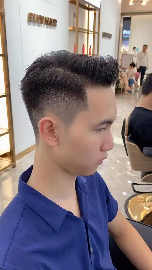 二八复古侧分油头