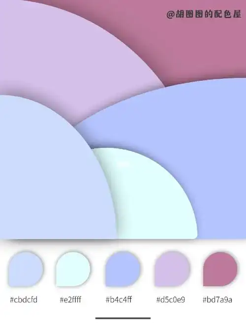 蓝色心形r]平面设计|家装配色|服装设计|插图配色|美甲配色|笔记配色