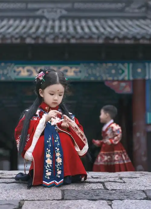 儿童汉服拍摄