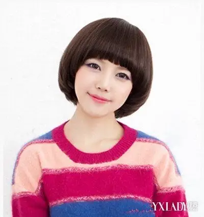 介绍圆脸蘑菇头短发发型三款蘑菇发型让你美美的