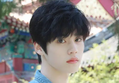 额头大的16岁男学生,夏季梳这款齐刘海蘑菇头短发发型,很流行的.