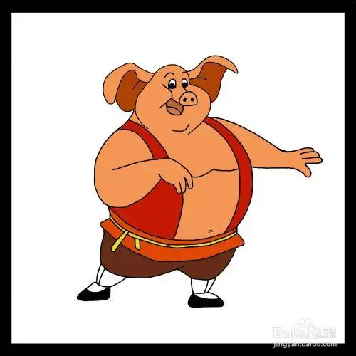 怎样用简笔画猪八戒