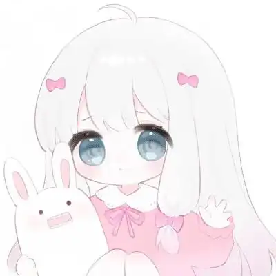 可爱卡通头像女生呆萌q版简单