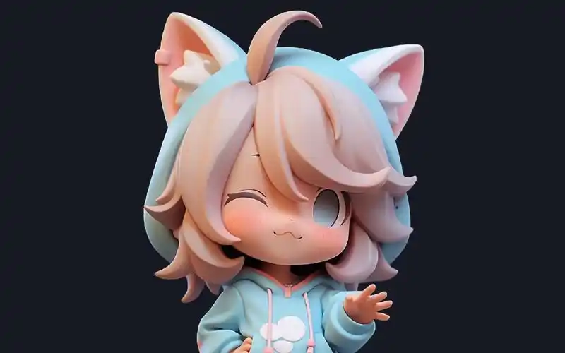 如何用zbrush捏一个可爱拟人狐狸手办,小白零基础雕刻教程