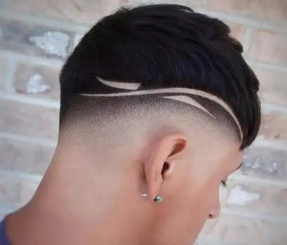 2019春季男士发型刻痕头让你帅的不一般人群中独特的存在