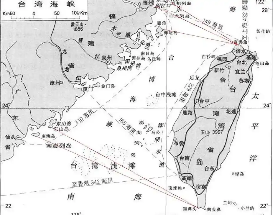 台湾海峡.#地图 #地理 #台湾海峡 台湾海峡,是中国大陆与 - 抖音