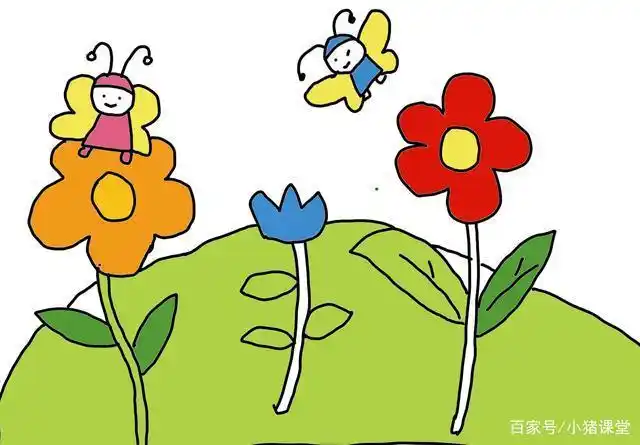 儿童彩色简笔画儿童画素材图集教你快速学会画画