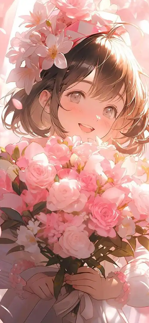 二次元唯美少女插画#ai绘画##高清壁纸精选