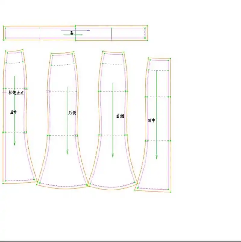 八片鱼尾裙制版| 制图裁剪图