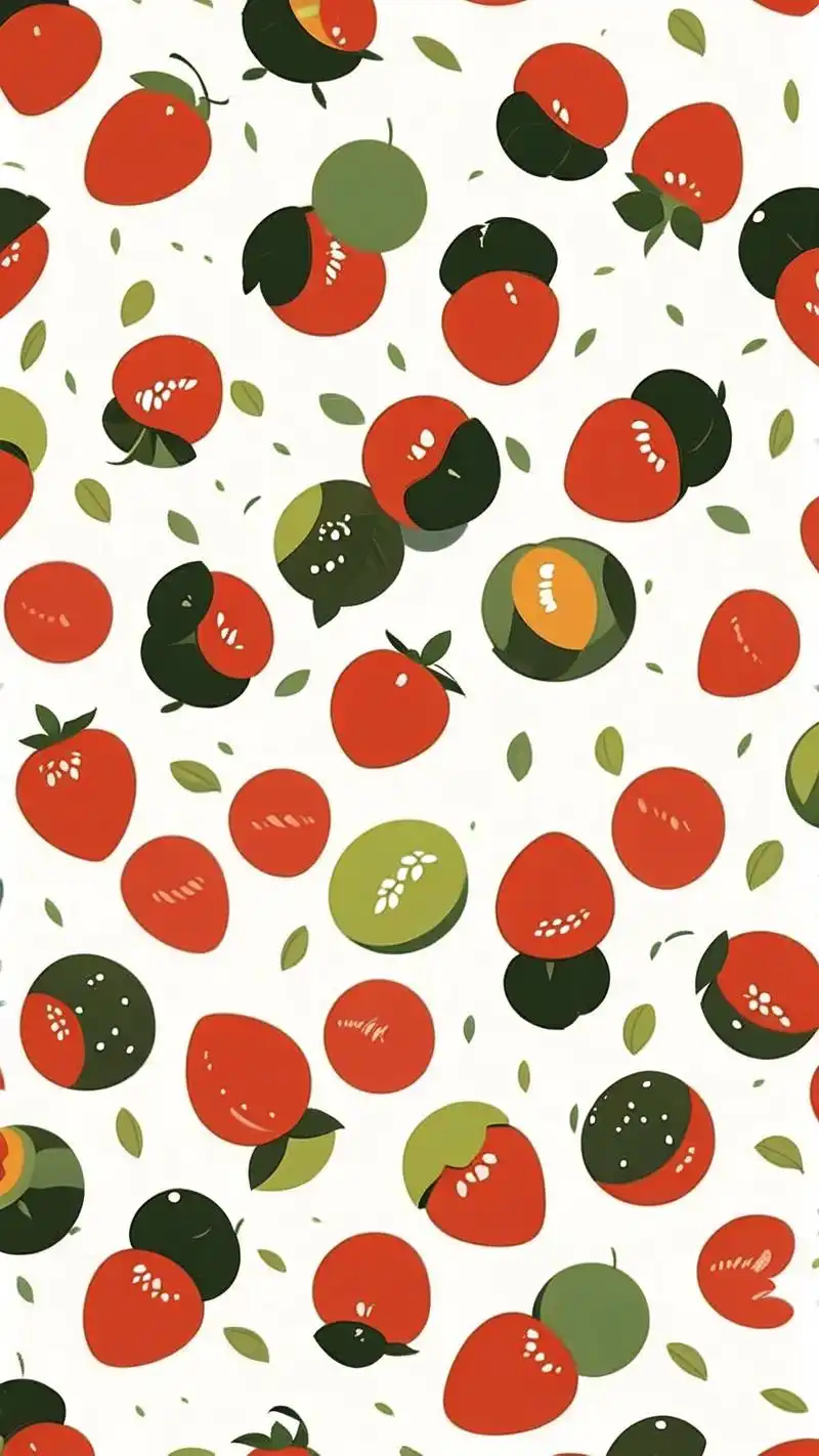 的草莓背景图,每一张都让人忍不住想咬一口~这些背景图不仅可爱到爆炸