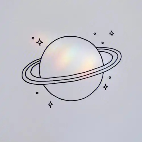 黑白简笔画54100超简单星球入门级附过程