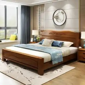 2米橡木现代中式图片】实木床2米2.2米橡木现代中式图片大全_好便宜网