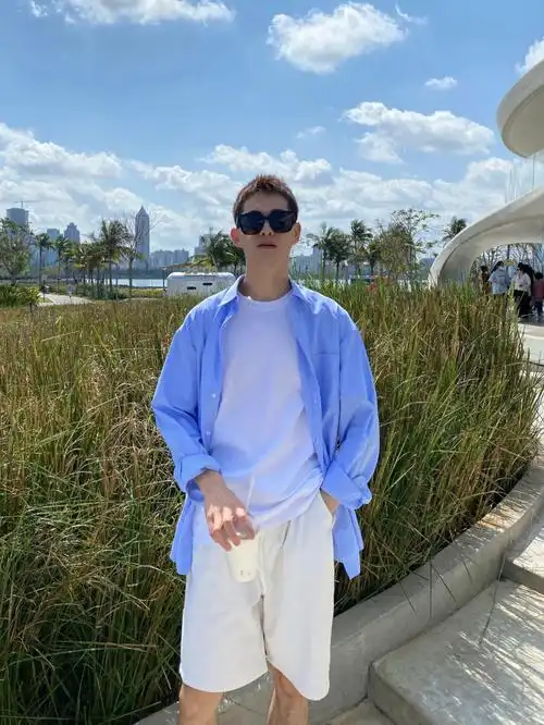179120男生穿搭夏日阳光衬衫有型又防晒
