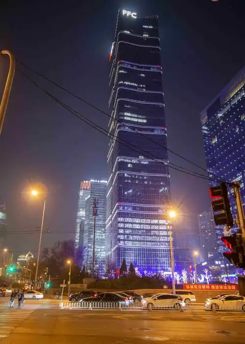 北京夜景之三里屯