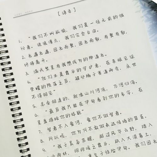 奶酪体字帖女生练字帖新手临摹漂亮高颜值手写体高中大学励志文案