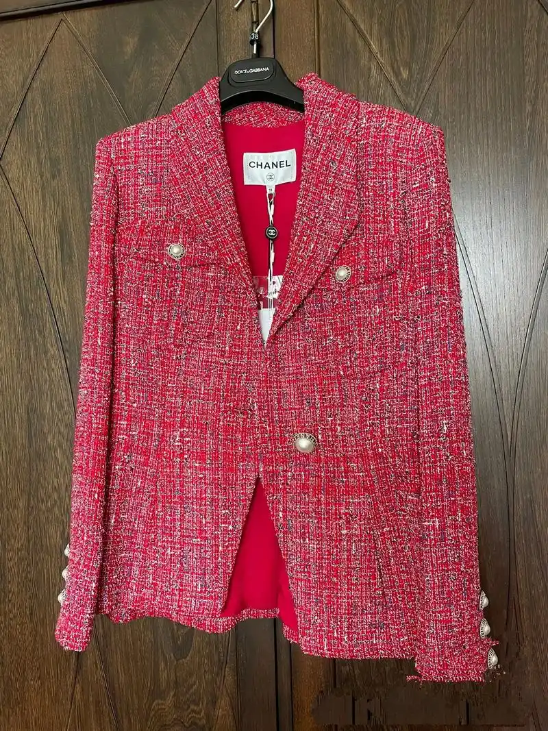 chanel 红色外套.老佛爷时代作品,品质细节非常美.大珍 - 抖音