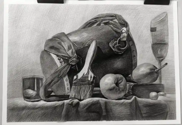 素描静物有步骤