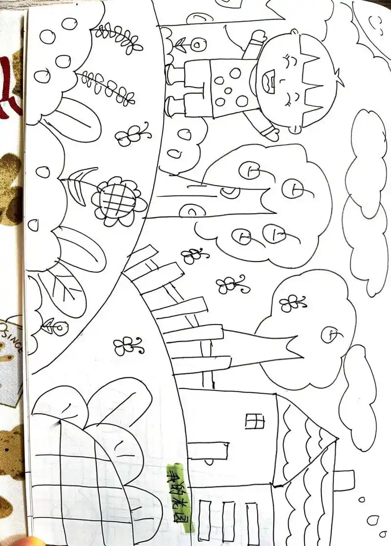 (32/1000)简笔画打卡—《我的花园》