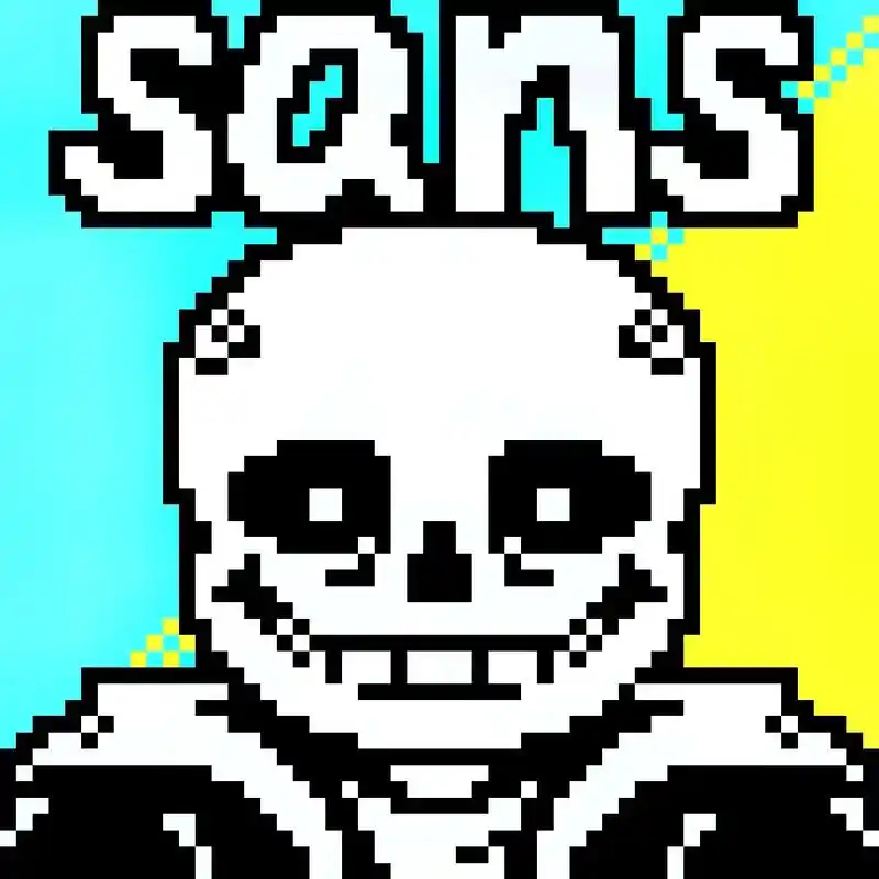 无聊画のsans头像09(库存)#传说之下 #underta - 抖音