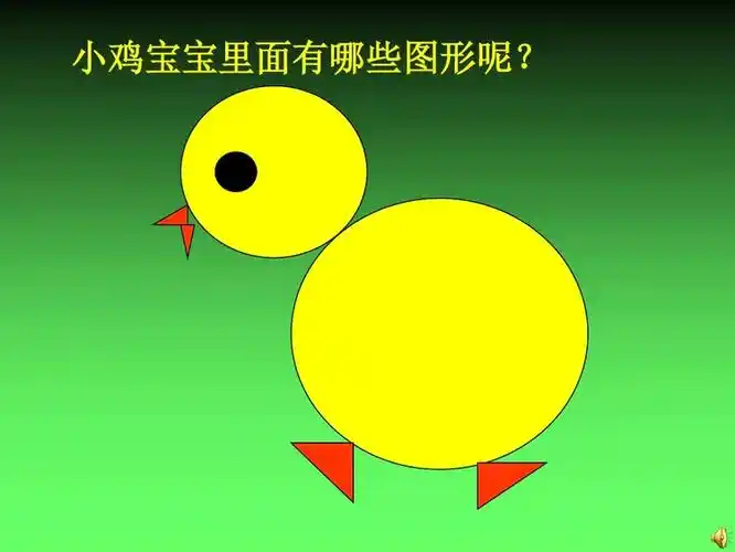 请说一说小鸡分别由哪些图形组成的?分别有几个?