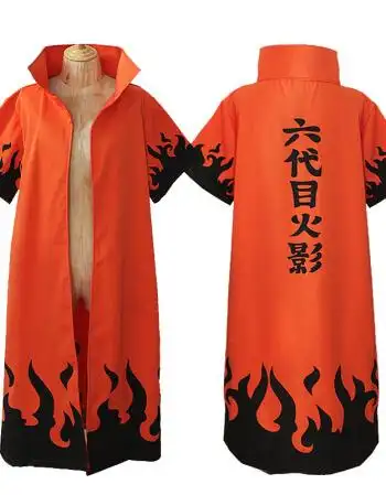 火影忍者晓鹰组织披风鸣人佐助四六七代目cos服波风水门长袍衣服 六代