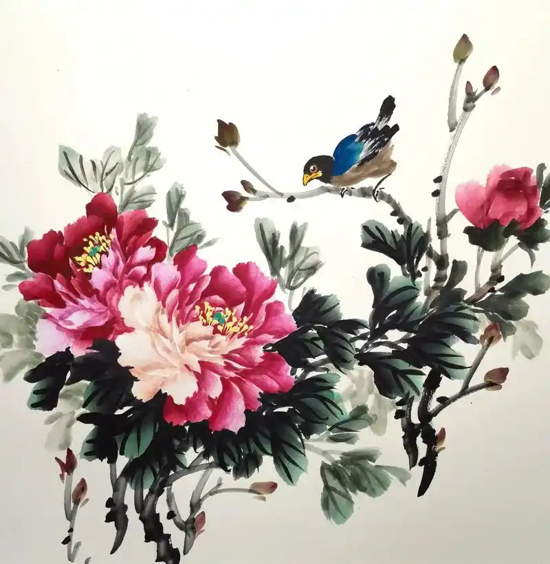 何人不爱牡丹花,占断城中好物华.#写意花鸟 #国画写意牡丹 - 抖音