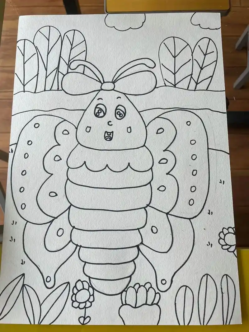 儿童简笔画蝴蝶