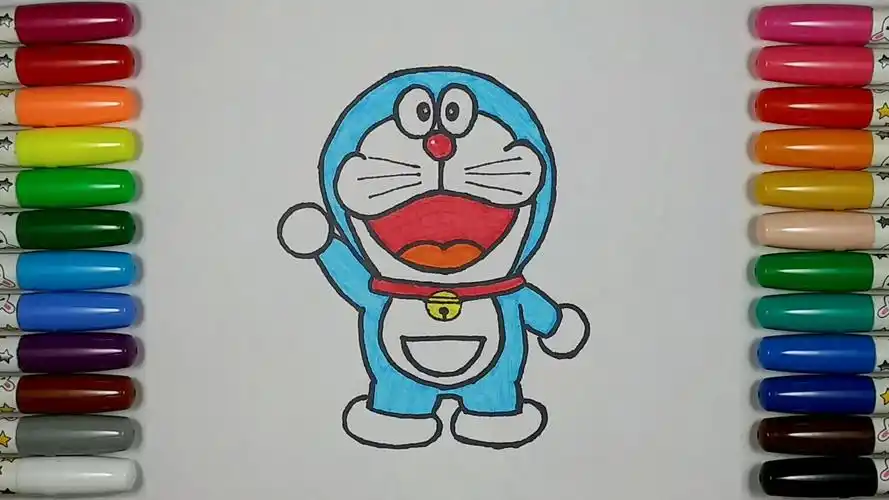 【儿童简笔画教程】画哆啦a梦:梦幻的机器猫!