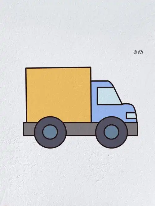 卡车简笔画内附过程图