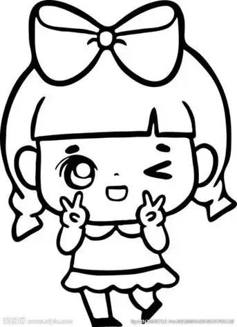 怎么画可爱的小女孩怎么画可爱的小女孩卡通简单