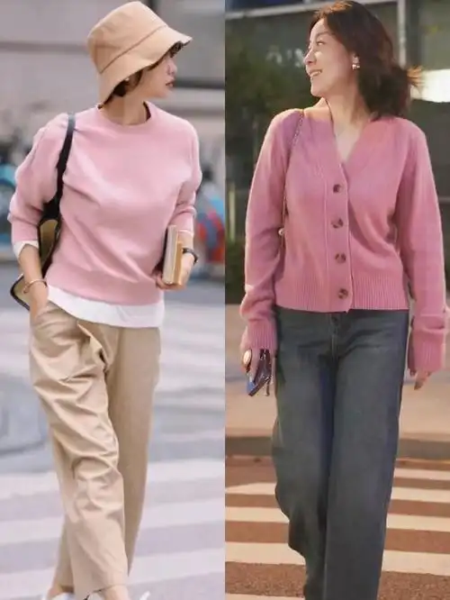 粉色是一种很有年龄感的颜色,多数人都觉得只有年轻姑娘能驾驭粉色