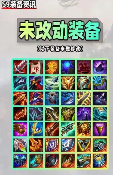 云顶之弈s9装备合成图 - 创意手游