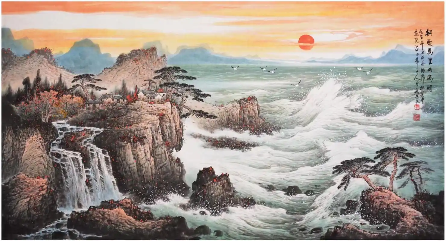 张月岗山水画高清图片大全