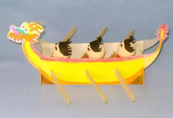 巧妈手工端午节我们一起去赛龙舟啦